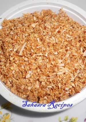 A picture of Cantaloupe Seeds Powder / Karbhooja Vittanala Podi.