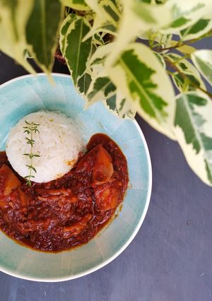 Una foto de Calamares en salsa americana