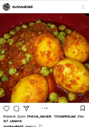 Foto resep Telor sma buah rimbang 😁