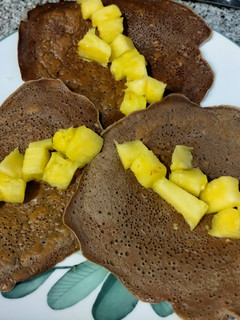 Una foto de Tortitas con piña 🍍