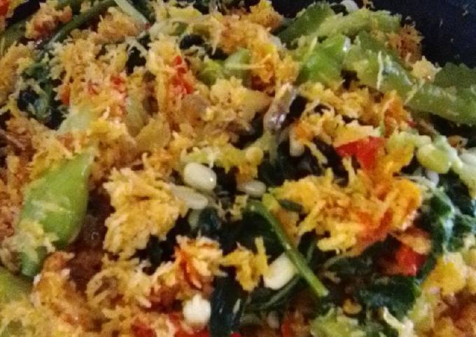 Cara Buat Krawu urap ala bundane Aya Murah