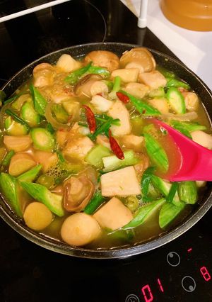 A picture of Mushroom Curry..🍄 style by barbie👩🏼‍🍳.