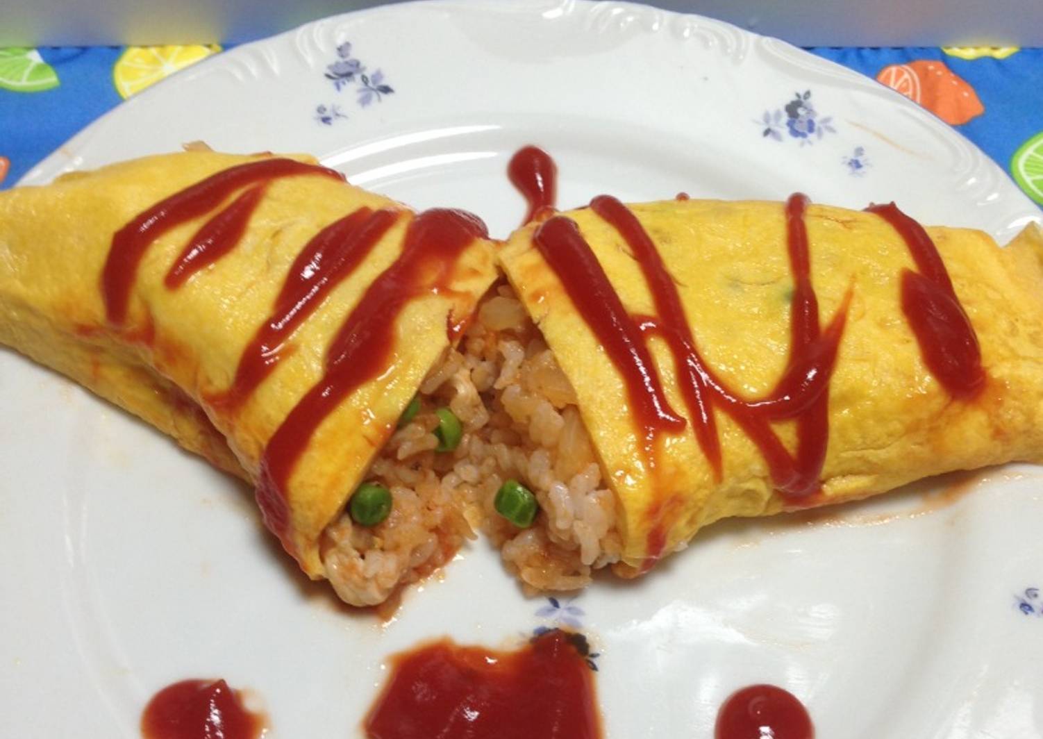 Japanese omurice! *arroz con omelette* Receta de yenit julia tajiri Cookpad