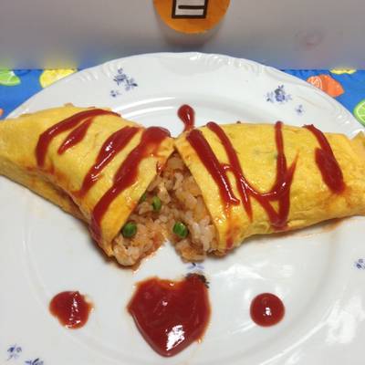 Japanese omurice! *arroz con omelette* Receta de yenit julia tajiri- Cookpad