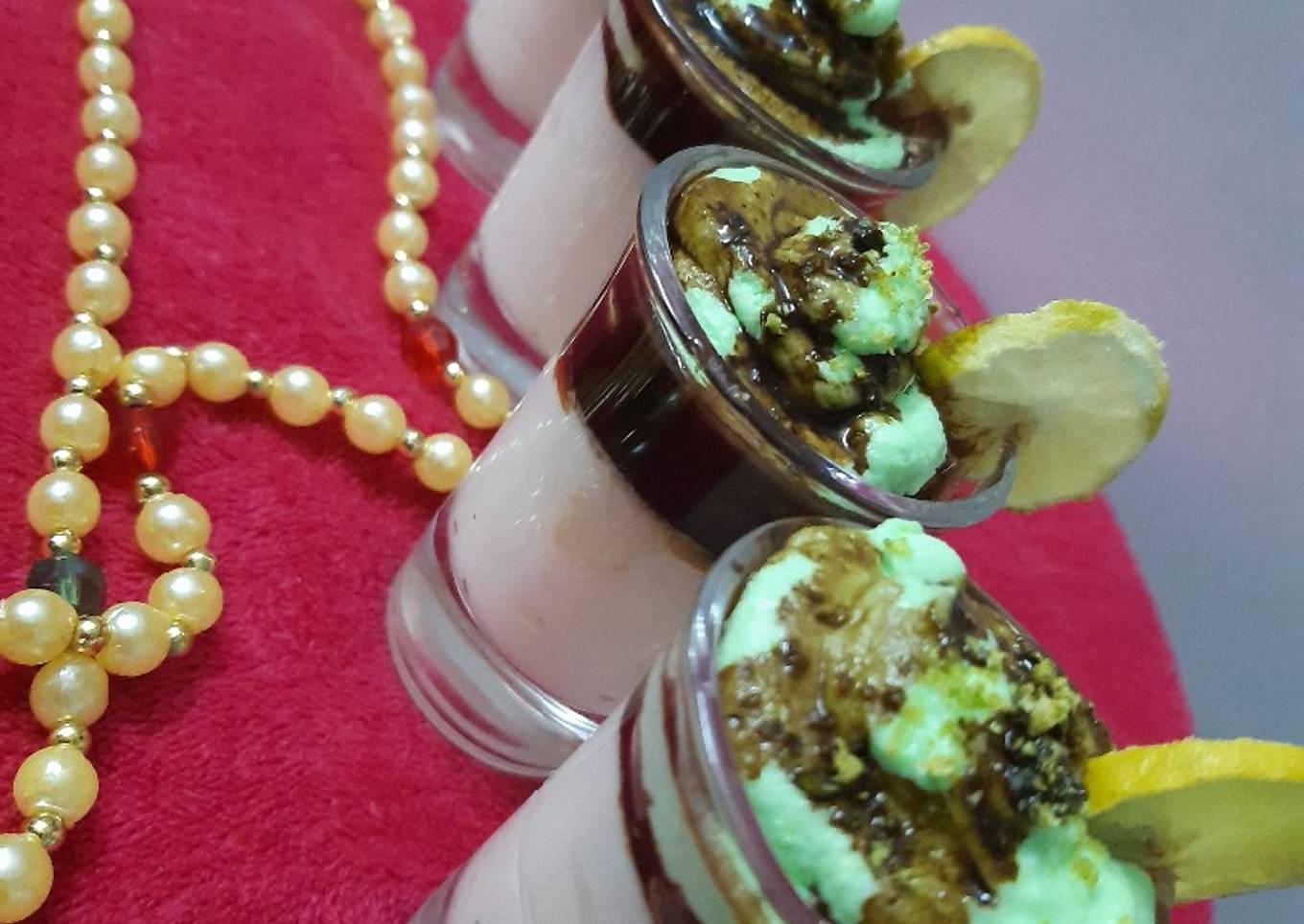 Orange lemon posset shoters