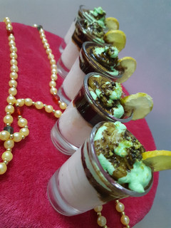 A picture of Orange lemon posset shoters.