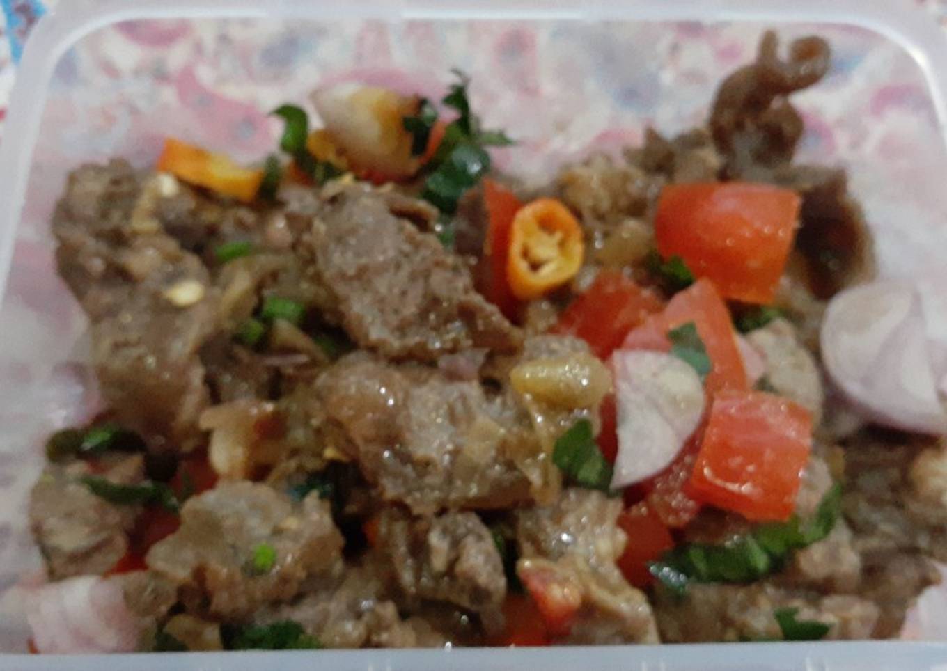 Sate goreng sapi
