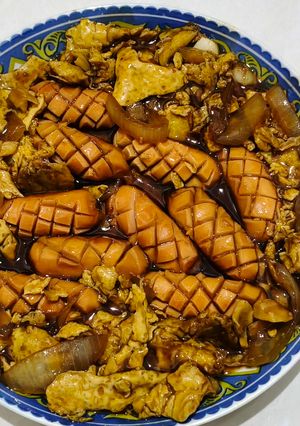 Foto resep Sosis Telur Saus Mentega