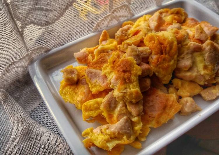 Steps to Prepare Homemade Chicken Omelette