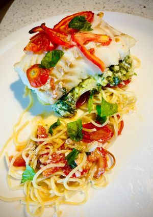 Une photo de Mille-feuilles de cabillaud à l'Italienne