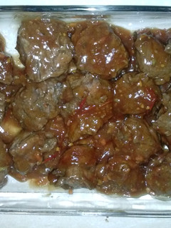 Una foto de Carne al horno con salsa BBQ casera