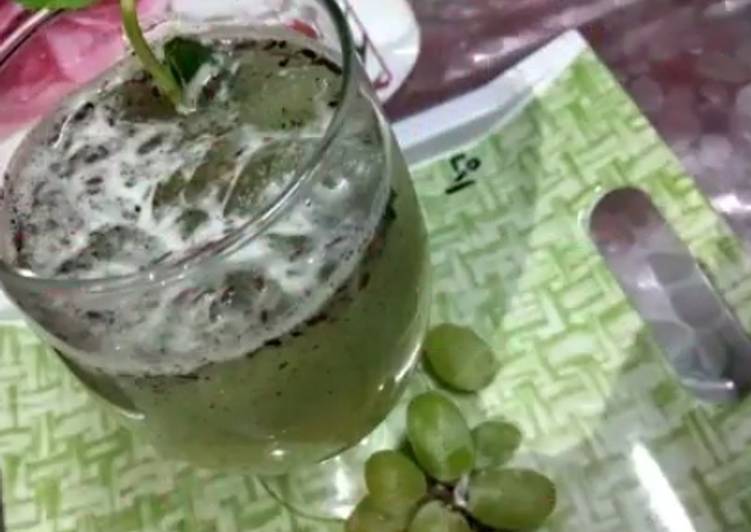 Simple Way to Make Super Quick Homemade Grapes Sharbat