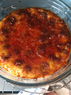 Una foto de Pastel de patata, chorizo y queso mozzarella