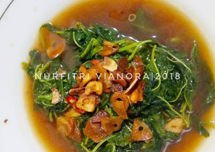 Tumis bayam bawang putih