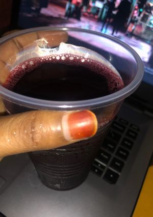 A picture of Zobo juice.