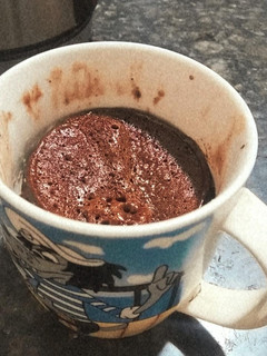 Una foto de Brownie en microondas en 1min y medio