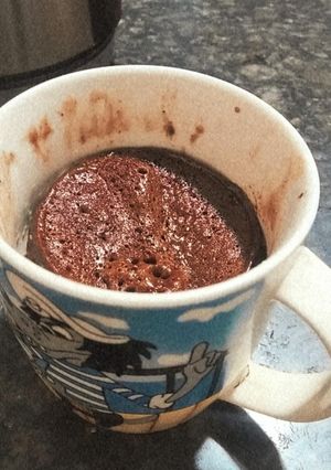 Una foto de Brownie en microondas en 1min y medio