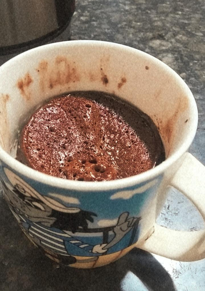Una foto de Brownie en microondas en 1min y medio