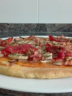 Una foto de Pizza