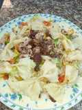 Farfalles aux reste des aliments