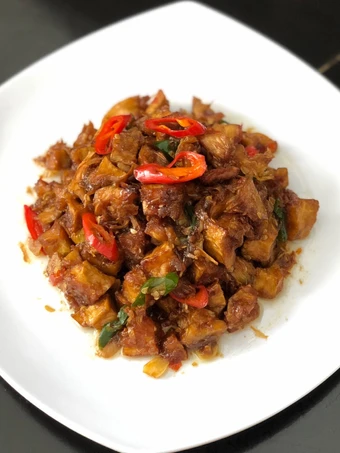 Langkah Gampang Membikin Resep Sambal goreng mandai/kulit cimpedak yang  Bikin Ketagihan Anti Ribet, Lezat Sekali