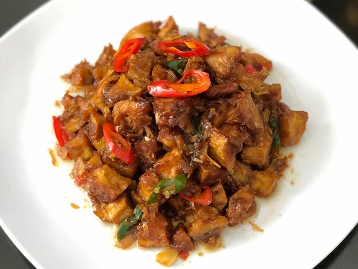 Langkah Gampang Membikin Resep Sambal goreng mandai/kulit cimpedak yang  Bikin Ketagihan Anti Ribet, Lezat Sekali