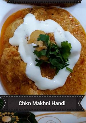 A picture of Chicken Makhni Handi 😋.