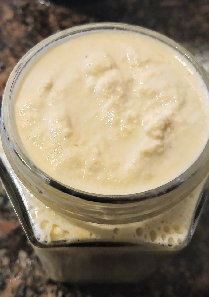 Una foto de Mayonesa vegana de garbanzos