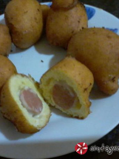 Φωτογραφία της συνταγής Corn dogs...κάτι σαν πιροσκί