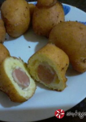Φωτογραφία της συνταγής Corn dogs...κάτι σαν πιροσκί