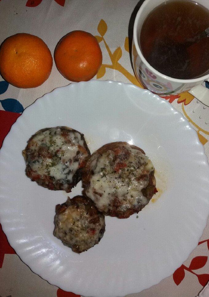 Una foto de Champiñones rellenos