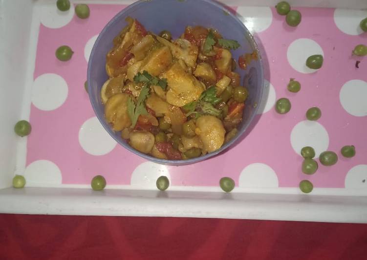 Steps to Prepare Award-winning Peas and mushroom veg