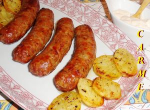 Foto principal de Chorizos criollos con patatas al horno