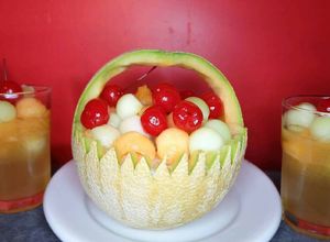 Una foto de Gelatina de melón