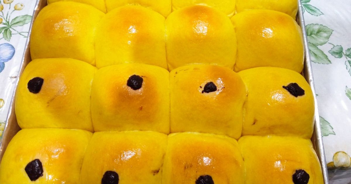 Resep Roti Labu Kuning Dgn Skm (Eggless) oleh Iwie - Cookpad
