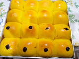 Roti labu kuning dgn SKM (eggless)