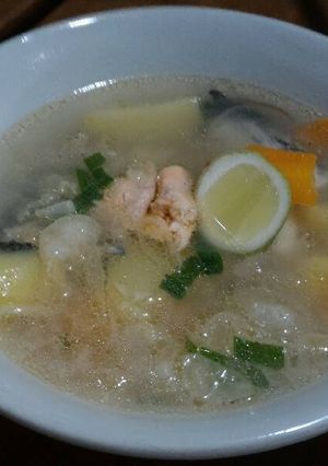 Foto resep Sup Ikan Salmon