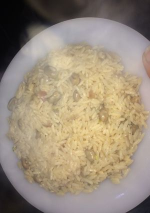 صورة لوصفة رز بسمتي بالفول الأخضر