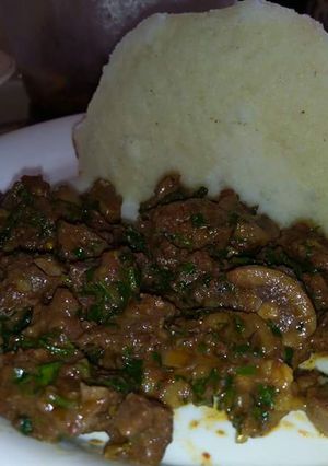 A picture of Liver stew.