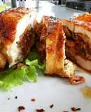 Pechugas de pollo o pavo rellena de vegetales
