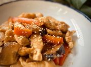 Gambar ayam jamur shitake