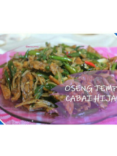 Foto resep Oseng Tempe Cabai Hijau (pedesnya nendang)
