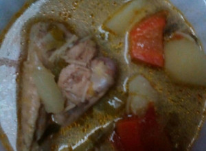 Una foto de Caldo de Gallina Criolla