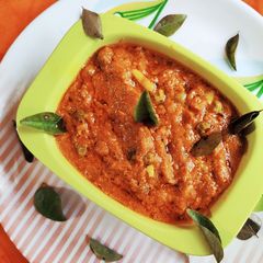 A picture of Rajasthani Haldi ki sabji.