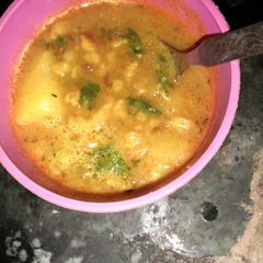 A picture of Aloo mangodi.
