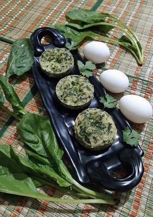 A picture of Egg Spinach Muffins.