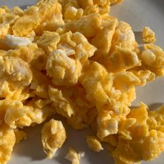 Scrambled eggs A picture of Scrambled eggs.