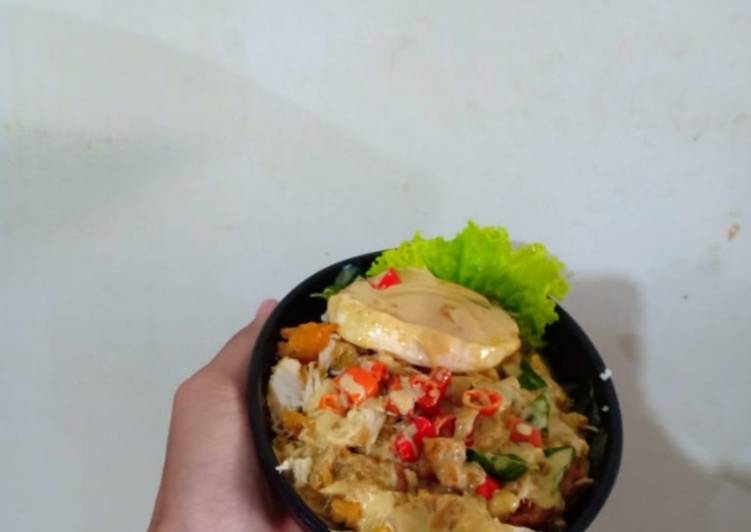 Resep Chickpureku |Ayam geprek kinza kare  ala jepang  resto yang Lezat