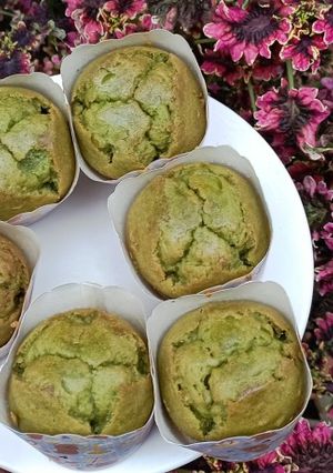 Hình của món Muffin trà xanh.