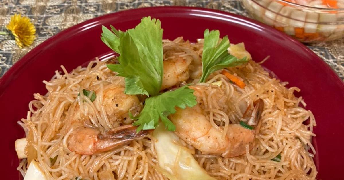 Shrimp Fried Vermicelli Bihun Goreng Udang Recipe By Simple Woman23 Cookpad